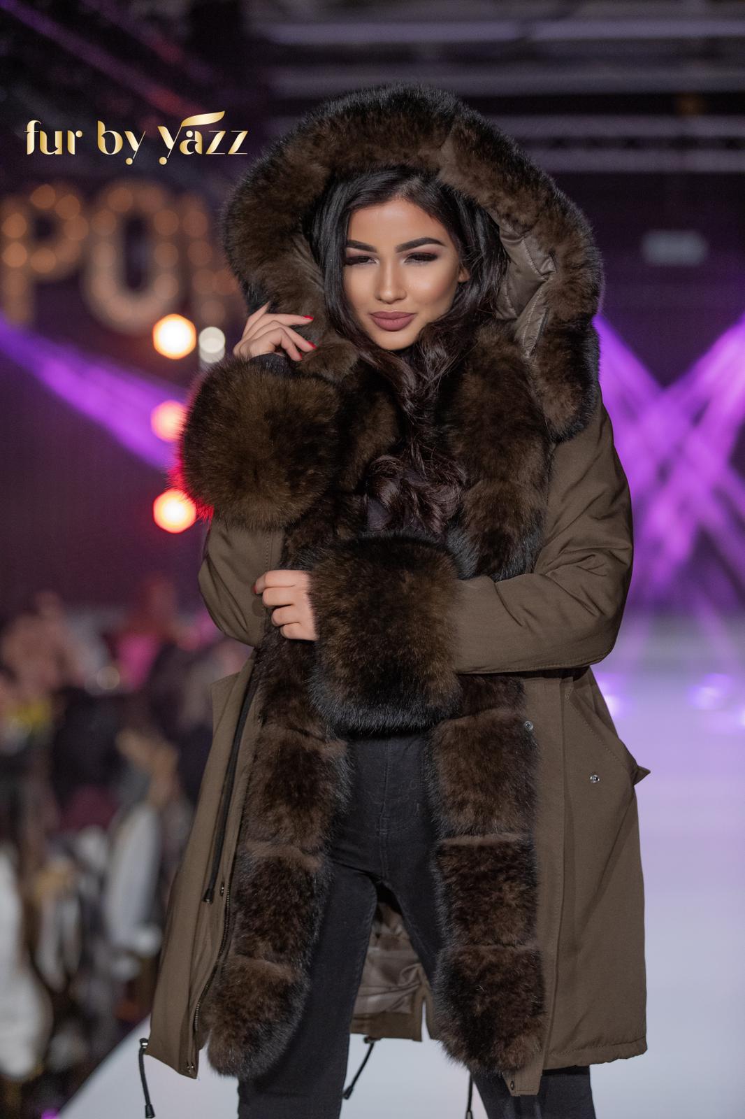 Fur Parka Army Green - Fur By Yazz - furbyyazz.com