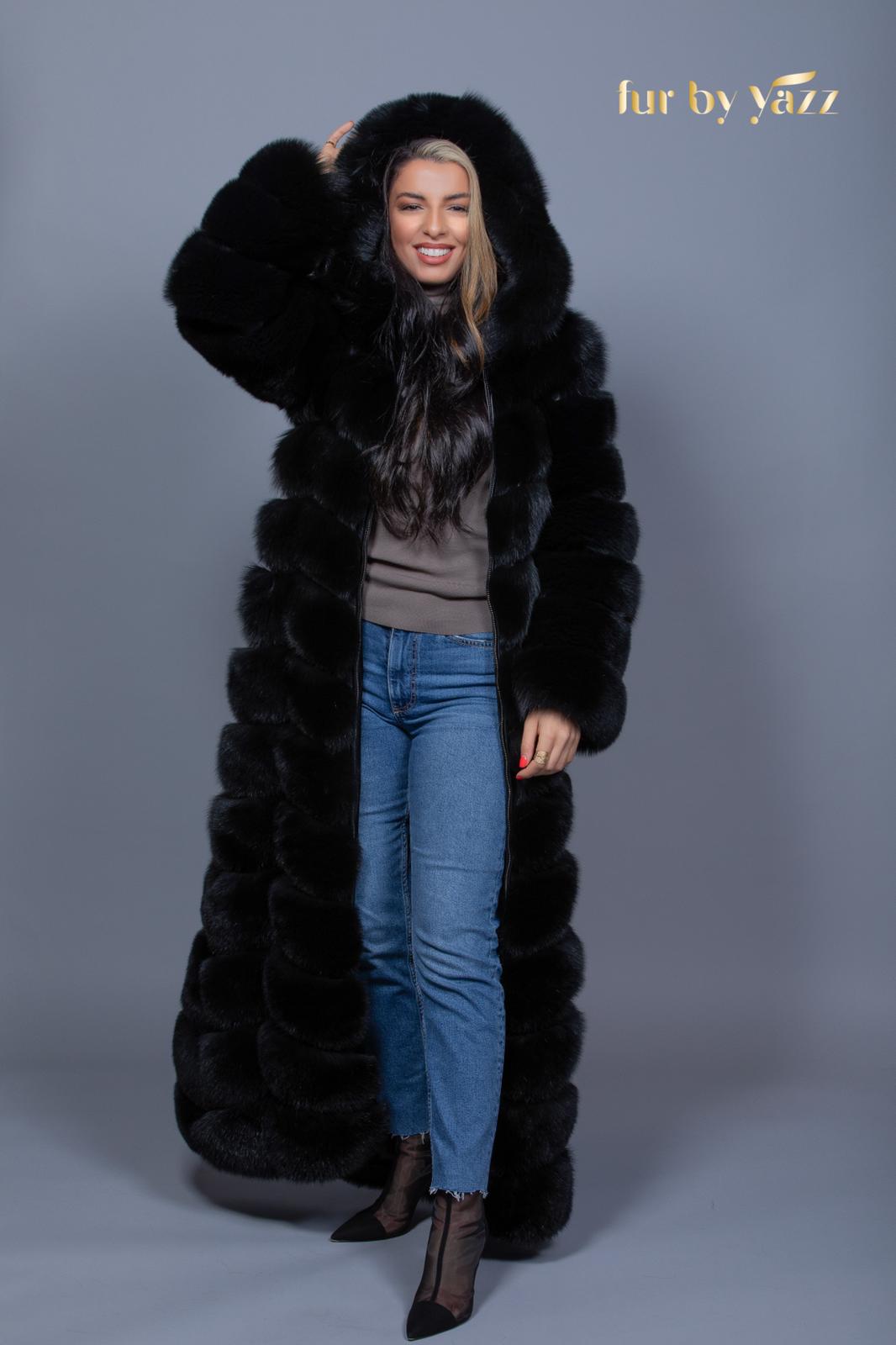 Fur Black Parka - Capuchon - Fur By Yazz - furbyyazz.com