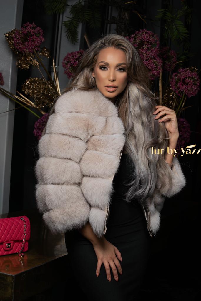 Fur Coat Soft Beige - Fur By Yazz - furbyyazz.com